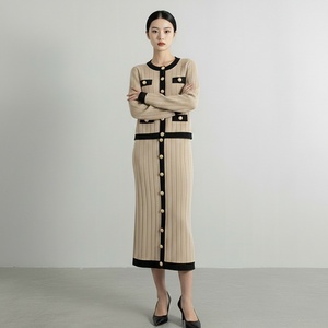 ชุดเดรสลำลอง2ชิ้นเสื้อคาร์ดิแกนถัก Y2k 2ชิ้นสำหรับผู้หญิง - Product Image 3