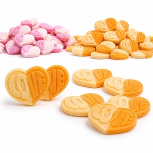 Caramelos de Goma Agridulces Suecos en Forma de Corazón, Sabores Tropicales de Fresa y Vainilla, Veganos, Halal, Cumplen con las Normas de EE. UU. y la UE, Venta al Por Mayor - Product Image 1