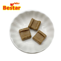 BESTAR Wholesale Chocolate Candy in Jar Package 9.2g Mini square Soft Candy Sweets Chewy Sugar Children Snack Confectionery