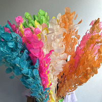 Branches de fleurs séchées en gros pour événements : tiges de Lunaria Silver Dollar en vrac pour toiles de fond de cérémonie et présentations sur table commémorative