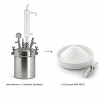 LCHBIO L-Carnosine Dipeptide 99% HPLC Poudre Qualité Cosmétique Anti-Âge Anti-Glycation Soin Hydratant