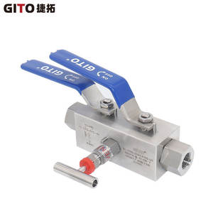 Válvula de Bola Doble DBB de Acero Inoxidable 316 de Alta Presión, Válvula de Bola Flotante Soldada, Conexión Roscada, Válvula Reductora de Presión - Product Image 4