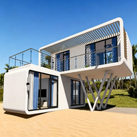Maison Capsule en Conteneur pour Zone Scénique, Durable, Étanche, Préfabriquée, Design Moderne