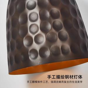 Lampe de bar industrielle abstraite de style japonais Wabi-Sabi, éclairage de designer original pour chambre à coucher, lampe suspendue de chevet pour salle à manger - Product Image 6