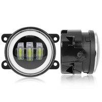 Feux antibrouillard 4000LM DRL ambre et blanc pour pare-chocs avant de voiture, adaptés aux feux de voiture 24V avec feux antibrouillard à double couleur