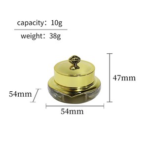 Pots en plastique uniques <span class=keywords><strong>de</strong></span> 10g avec couvercle couronne pour crème et lotion, contenants pour soins <span class=keywords><strong>de</strong></span> <span class=keywords><strong>la</strong></span> peau, pots <span class=keywords><strong>de</strong></span> crème pour le visage avec couvercles - Product Image 6