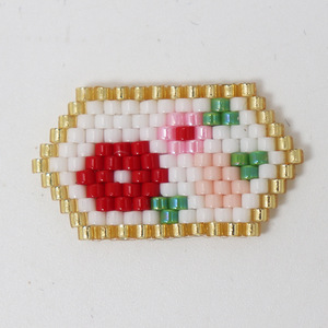 E422 <span class=keywords><strong>mexicano</strong></span> México colgante flor corazón Miyuki cuenta encantos accesorios joyería hecha a mano pendientes - Product Image 3