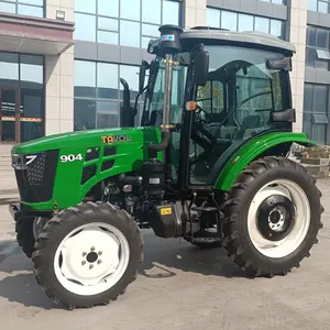 2023 new 90 HP the best 4WD tractor green cab manufacturer direct price