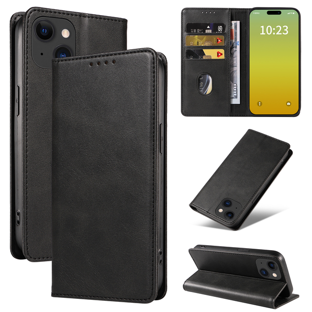 Flip Stand Magnetic Soft TPU PU Leather Wallet Case for iPhone 15 14 13 12 SE 2022 11 Pro Max X XR XS 6 6S 7 8 Plus