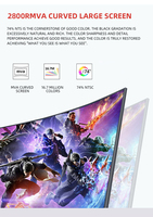 Moniteur de jeu pour ordinateur 24 pouces, panneau IPS anti-lumière bleue, 144 Hz, temps de réponse de 5 ms, 99 % sRGB LED pour PC