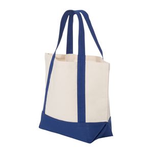Sac fourre-tout en toile de coton personnalisé, réutilisable, pliable, avec poignée renforcée et fermeture éclair au bas, idéal pour le shopping en gros - Product Image 2