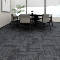 Dalles de moquette commerciales à boucles, poils épais et moyens, carrées 50x50 pour bureaux, hôtels, salons et salles de réunion