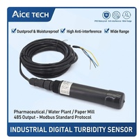 Aice Tech - Turbidimètre de haute précision - Capteur de turbidité numérique RS485 - 0-1000 NTU - Modbus RTU - Sonde étanche IP68