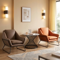 Fauteuil d'appoint moderne, fauteuil de détente rembourré pour salon, appartement, balcon, espace de repos intérieur