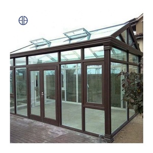Conception de Chine vente en gros serre en verre double solarium véranda en aluminium véranda de jardin véranda maisons en verre <span class=keywords><strong>toit</strong></span> en verre - Product Image 2