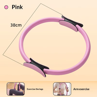 Anillo de Pilates Antideslizante y Duradero para Ejercicios de Resistencia, Yoga, Adelgazamiento y Entrenamiento de Músculos de la Pierna y el Suelo Pélvico