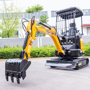 Mini-excavatrice HIGHTOP 1T36 sur chenilles, machine de terrassement multifonctionnelle pour la construction et l'aménagement paysager - Product Image 3