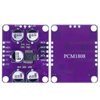 PCM1808 105dB SNR Audio Estéreo ADC Decodificador de entrada analógica de un solo extremo Módulo de reproductor de placa amplificadora de 24 bits