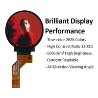 Écran LCD TFT carré de 0,9 pouce, résolution 128x128, circuit intégré de pilote NV3023A, interface 4-SPI