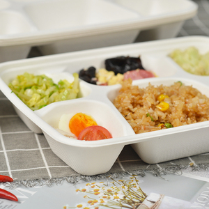 Bandeja de Alimentos Biodegradable de Bagazo Blanca de 6 Pulgadas con Certificación CE, Ecológica y Segura para Contacto con Alimentos, Ideal para Bodas y Fiestas, Venta al por Mayor <span class=keywords><strong>BIOPACK</strong></span> - Product Image 3