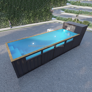 Piscine Conteneur Extérieure Hors Sol - Fenêtre Acrylique 20ft/40ft - Spa Bien-être Matinal - Écologique - Product Image 3