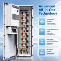 Sistema de Almacenamiento de Energía Solar de 50kw 55kw 100kwp, Comercial e Industrial, Baterías Lifepo4 de 50kwh 112kwh 314ah con Refrigeración por Aire