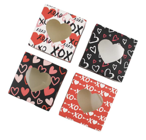 Scatole di Cartone a Tema San Valentino con Cuore, Confezioni Regalo per Feste con Finestra Trasparente, Sicure per Alimenti - Product Image 2