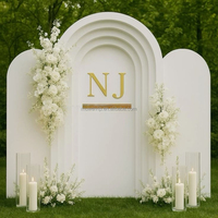 Panneau de fond en PVC imperméable Muwei avec support en fer, impression personnalisée pour mariage, fête d'anniversaire, décoration