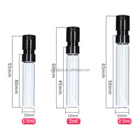 Flacon de parfum en verre 1,5 ml, 2 ml, 2,5 ml, petit flacon échantillon, vaporisateur de parfum rechargeable – Offre Spéciale