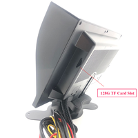 Moniteur MDVR 7 pouces avec caméra de recul, système d'enregistrement CCTV 4 canaux, moniteur de circulation surround, aide au recul pour voitures