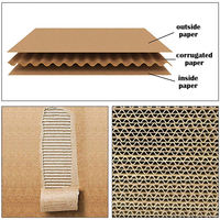 Flexographie personnalisée réutilisable Boîte postale ondulée kraft Boîte postale d'expédition en carton avec intercalaires