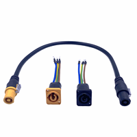 FCONNR nueva versión PowerCon negro enchufe macho más pequeño Cable de Moldeo Personalizado