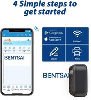 Imprimante portable sans fil WiFi B11 Mini à encre solvant, application iOS/Android, impression DIY de T-shirts, codes QR, dates, images (Jaune)