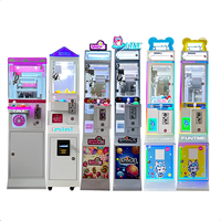 SUNMO Machine à griffes commerciale personnalisée pour attraper les poupées, à monnayeur, pour jouets en peluche colorés, modèle Craze Crane, pour centre commercial