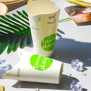 <span class=keywords><strong>Prix</strong></span> d'usine logo personnalisé Le <span class=keywords><strong>film</strong></span> de revêtement PLA à double paroi jetable élimine les gobelets en papier papillon sourire de café sans couvercle d'éclaboussure - Product Image 6