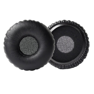 For Audio-Technica ATH-ES55 Earpads Protein Leather Ear Pads Ultra Thin <b>Small</b> On Ear Ear <b>Cushions</b> Headset Cups Black - Product Image 1