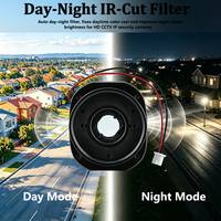 Filtro de Corte IR de Espectro Completo para Cámara CCTV, Lente Óptica de Visión Nocturna Clara