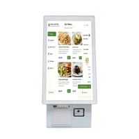 Terminal de Pago con Pantalla Táctil de 21.5 Pulgadas para Pedidos de Autoservicio, Terminal POS Android WiFi, Máquina de Pago sin Efectivo para Restaurantes