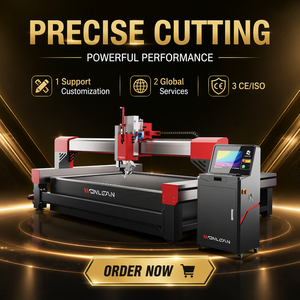 เครื่องตัดวอเตอร์เจ็ท CNC 5 แกน 380MPa สำหรับงานอุตสาหกรรมยานยนต์ โลหะ หิน และการผลิต - Product Image 1