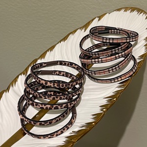 6Mm Rộng Phẳng Leopard In Kaki Tóc Scrunchies Kẻ Sọc Tóc Đàn Hồi Ban Nhạc Hàng Đầu Độ Đàn Hồi <span class=keywords><strong>Ponytail</strong></span> Chủ Tóc Quan Hệ Cho Các Cô Gái - Product Image 3