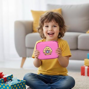 Estuche para cámara para niños para Vtech <span class=keywords><strong>Kidizoom</strong></span> Creator Cam, para cámara Vtech <span class=keywords><strong>Kidizoom</strong></span> rosa con bolsillo para accesorios de trípode (solo caja) - Product Image 4