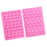 YS Mini oso Rosa León conejo molde de silicona para hornear pastel Chocolate Fondant jabón vela molde pastelería pudín gelatina postre Pan