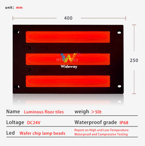 Feux de signalisation pour passages piétons IP68 RG LED Brick Light en rouge jaune vert pour une utilisation dans le sol - Product Image 6
