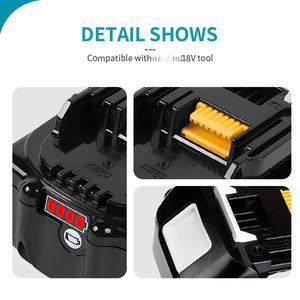 קיבולת גבוהה 18v סוללה <span class=keywords><strong>6</strong></span>.0ah l-ion עבור makita lxt כלים | תחליף עבור bl1860 bl1850 | כוח מתמשך & טעינה מהירה - Product Image 4