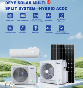 เครื่องปรับอากาศพลังงานแสงอาทิตย์แบบไฮบริด Deye R32 สำหรับที่อยู่อาศัย แบบแยกส่วนหลายจุด ควบคุมผ่าน Wifi พร้อมรีโมทคอนโทรล ค่า EER และ COP สูง - Product Image 5