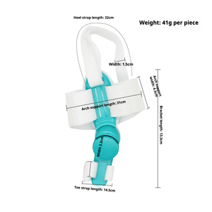 Correcteur orthopédique ajustable pour <span class=keywords><strong>hallux</strong></span> <span class=keywords><strong>valgus</strong></span> avec bouton rotatif, attelle de nuit flexible, semelles intérieures confortables pour le sport - Product Image 5