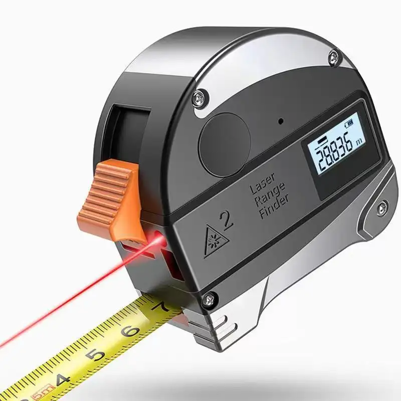 2 in 1 Laser Distance Meters Digital Measuring Tape Rechargeable Electronic Tape Measure
