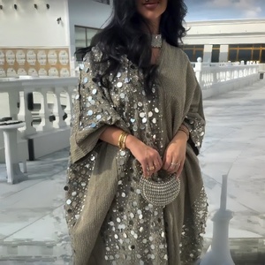 Abaya <span class=keywords><strong>de</strong></span> Luxe Personnalisée <span class=keywords><strong>de</strong></span> Dubaï, Nouvelle Collection 2026, Broderie <span class=keywords><strong>de</strong></span> Paillettes, Vente Chaude, Élégante, pour Musulmanes, Décontractée et <span class=keywords><strong>Prière</strong></span> 66 - Product Image 1