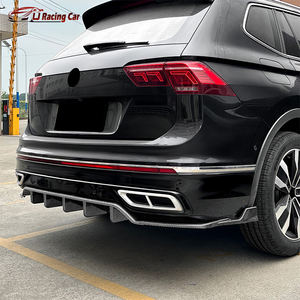 Accessoires de voiture Cache pare-chocs arrière Garniture Spoiler Lip Diffuser Bumper Protector Cover For VW Volkswagen <span class=keywords><strong>Tiguan</strong></span> <span class=keywords><strong>MK2</strong></span> <span class=keywords><strong>R</strong></span>-<span class=keywords><strong>line</strong></span> 2021-2023 - Product Image 6