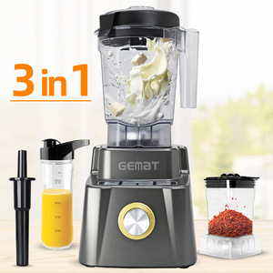 Gemat Blender 2L Jar 600ml <b>Grinder</b> Jar Muddler Portable Cup Multi Functional Smoothie Maker Ice Crusher - Product Image 4